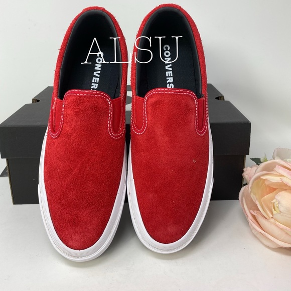 Converse One Star CC Slip Enamel Red Suede W AUTHE - Picture 5 of 8